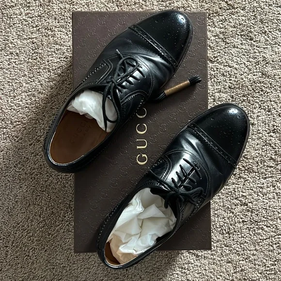 Gucci | Shoes | Gucci Lace Up Shoe With Brogue Detail | Poshmark